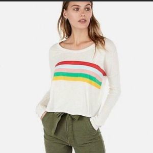 NWT Express rainbow tee.